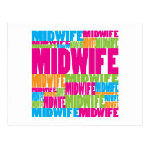 Colourful Midwife Post Cards