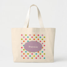 Colourful Monogram Tote Bag