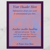 Colourful Mosaic Custom Flyer