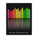 Colourful Music Equalizer w/Reflection, Cool Techn Full Colour Flyer