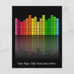 Colourful Music Equalizer w/Reflection, Cool Techn Full Colour Flyer