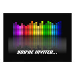Colourful Music Equalizer w/Reflection, Cool Techn Invite