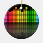 Colourful Music Equalizer w/Reflection, Cool Techn ornaments