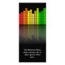 Colourful Music Equalizer w/Reflection, Cool Techn Rack Card Design