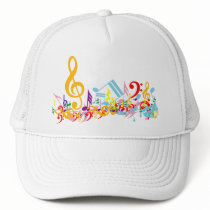 Colourful Musical Notes Hat