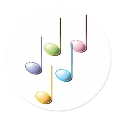 Colourful Musical Notes by alternateworlds