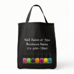Colourful Nail Polish Bottles, Nail Salon bags