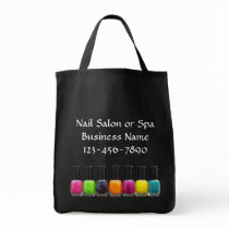 Colourful Nail Polish Bottles, Nail Salon Tote Bags