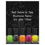 Colourful Nail Polish Bottles, Nail Salon flyers