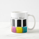 Colourful Nail Polish Bottles, Nail Salon Coffee Mug