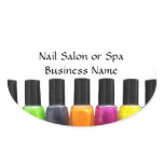 Colourful Nail Polish Bottles, Nail Salon stickers