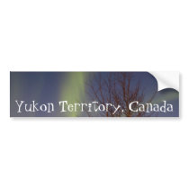 Colourful Northern Sky; Yukon Territory Souvenir Bumper Sticker