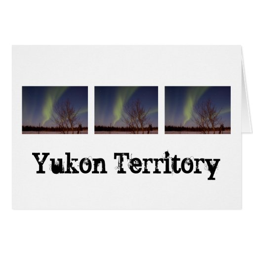 Colourful Northern Sky; Yukon Territory Souvenir Cards