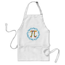 Colourful Numbers Pi Day Gifts and Tees Apron