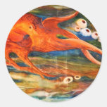 Colourful Octopus Scuba Diving Stickers
