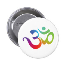 Colourful Om Button