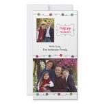 Colourful Ornaments Holiday Photo Card