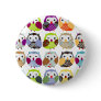 Colourful Owl Pattern Pins