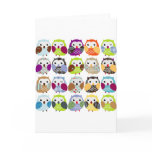 Colourful Owl Pattern Cards