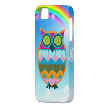 Colourful Owl & Rainbow iPhone 5 Case