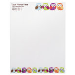 Colourful Owls Letterhead