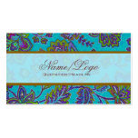 Colourful Paisley Pattern 4 Business Card Templates