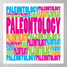 Colourful Paleontology Poster