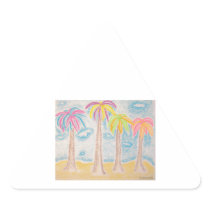 Colourful Palms-triangle sticker
