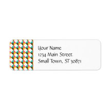 Colourful Pastel Aztec Native American Pattern Labels