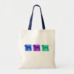 Colourful Patterdale Terrier Silhouettes Bag