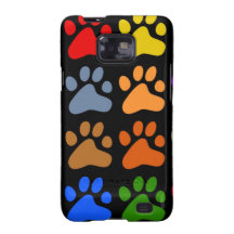 Colourful Paws Galaxy SII Cases