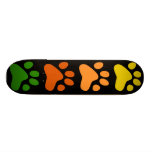 Colourful Paws Skateboard