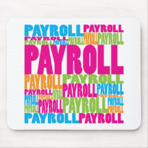 Colourful Payroll Mouse Pads