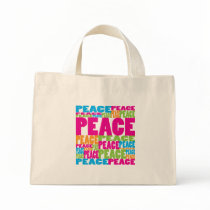 Colourful Peace Tote Bags