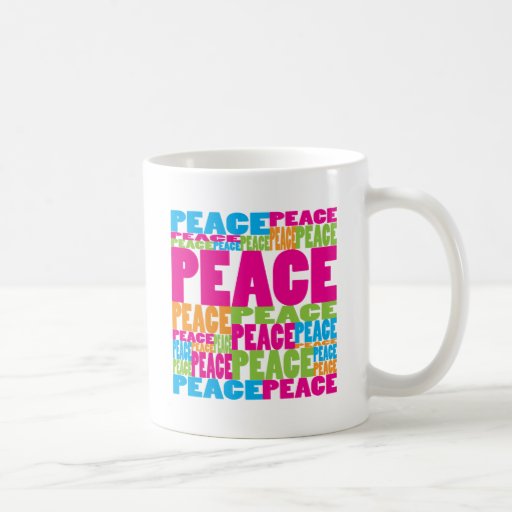 Colourful Peace Coffee Mugs