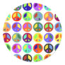 Colourful Peace Signs
