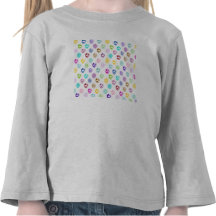 Colourful Peacock feather print Tee Shirts