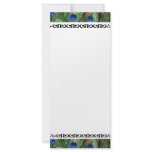 Colourful Peacock Feather Wedding Table Numbers Custom Rack Card