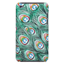 Colourful Peacock Feathers iPod Case-Mate Case