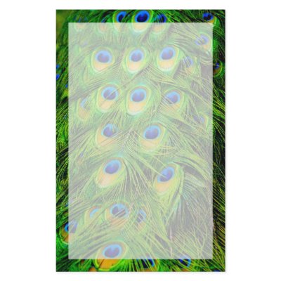 Colourful Peacock Stationery by Boobins