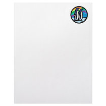 colourful penguin circle design letterhead design