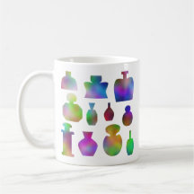 Colourful Perfume Bottles. Coffee Mugs