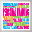 Colourful Personal Training posters
