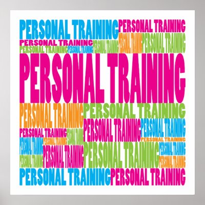 Colourful Personal Training Print by busybees