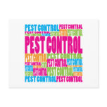 Colourful Pest Control postcards