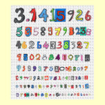 Colourful Pi posters
