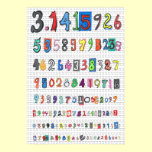 Colourful Pi posters