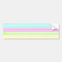 Colourful Pinstripes Bumper Sticker