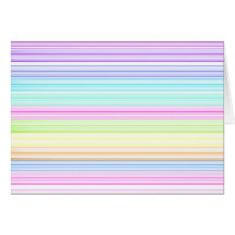 Colourful Pinstripes Card