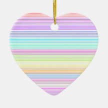 Colourful Pinstripes Christmas Tree Ornament